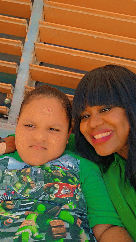 Staff wearing green ribbons