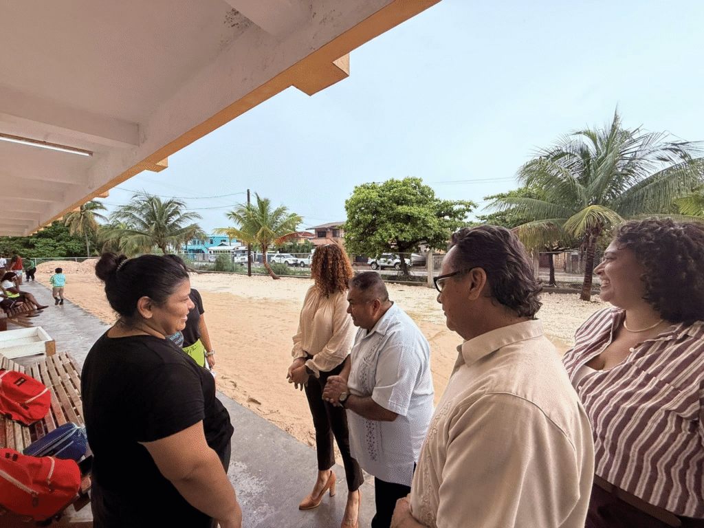 Signing the guest book