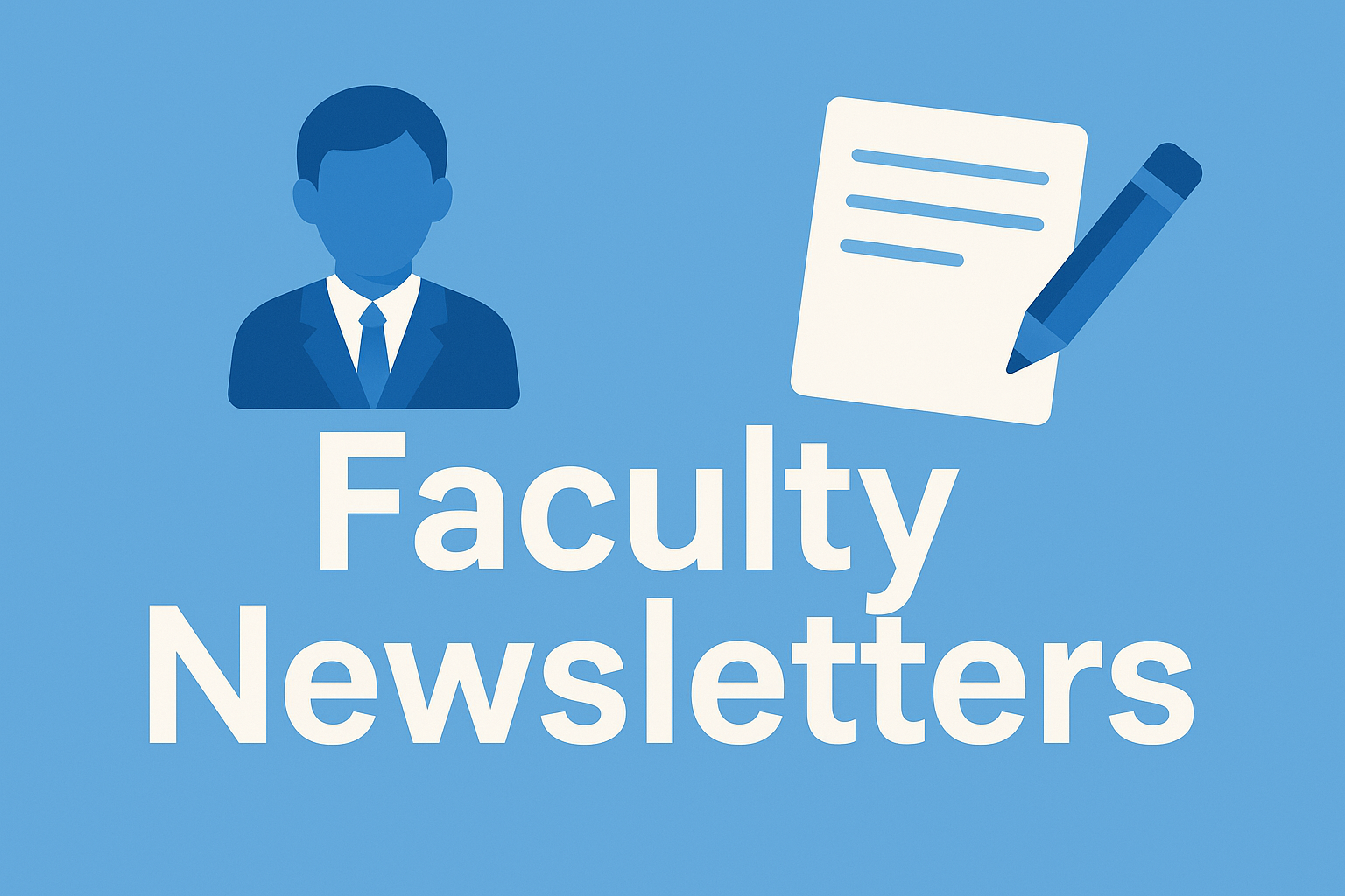 Faculty newsletter cover